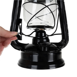 Lampa naftowa czarna 24cm-127566