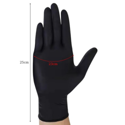 Rękawice nitrylowe XL 100szt czarne-127753