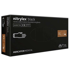 Rękawice nitrylowe XL 100szt czarne-127754