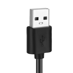 Lampka biurkowa 24 led klips USB podstawka czarna-127892