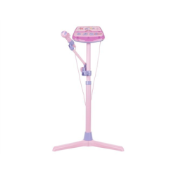 Karaoke na stojaku z mikrofonem różowe-128005
