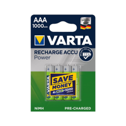 Akumulator AAA R3 1000mAh Varta Power 4szt-129743