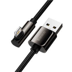 Kabel USB - Lightning 1m 2,4A czarny-130730