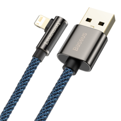 Kabel USB - Lightning 2m 2,4A niebieski-130744