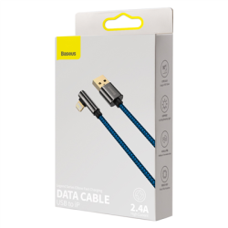 Kabel USB - Lightning 2m 2,4A niebieski-130750