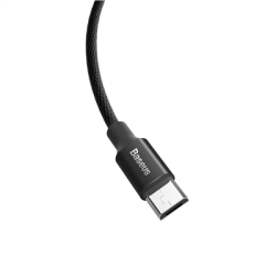 Kabel USB - microUSB 1.5m 2A czarny-131156