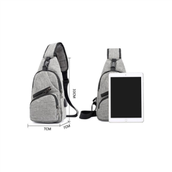 Plecak nerka na jedno ramię sportowy z USB-131388