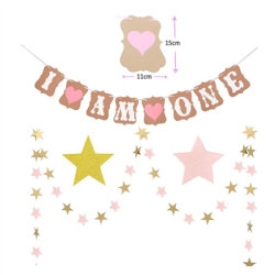 Balony urodzinowe na roczek dla dziewczy zestaw-131953