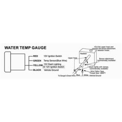 Wskaźnik temperatury wody zegar 52mm-132474