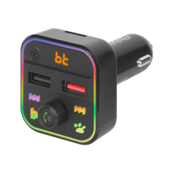 Transmiter samochodowy FM Bluetooth 5.3 USBx2-132589