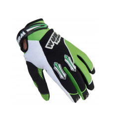 Rękawice crossowe junior wulf stratos green XS-133255