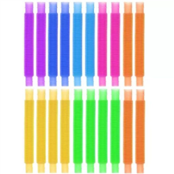 Rurki tuby słomki sensoryczne kolorowe 20szt-134122