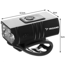 Lampka rowerowa LED cree T6 USB + tylne światło-134360