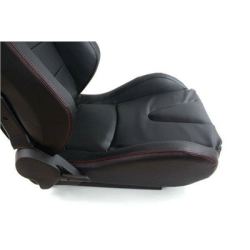 Fotel sportowy Slide skóra czarny 2szt-134801