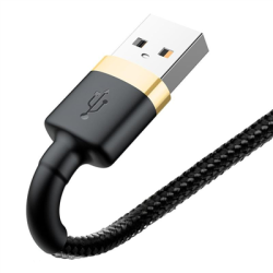 Kabel USB - Lightning 1.5A 3m złoto-czarny-135611