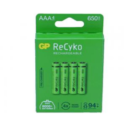 Akumulator AAA R03 650mAh 1.2V GP ReCyko 4szt-136217