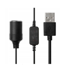 Adapter konwerter USB 5V gniazdo zapalniczki 12V-137156