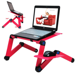 Stolik pod laptop składany chłodzenie czerwony-138576