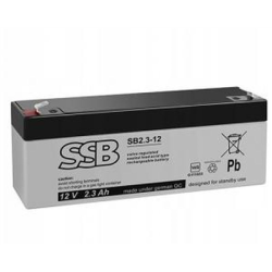Akumulator żelowy SB2.3-12 AGM 2.3Ah 12V 27.6Wh-138701