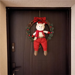 Wianek świąteczny na drzwi Elf-140547