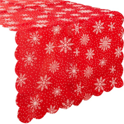 Bieżnik świąteczny na stół czerwony 220x35cm-140606
