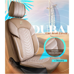 Pokrowce samochodowe komplet Dubaj beżowe-143046