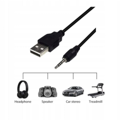 Kabel USB 2.0 do Mini Jack 3.5mm Aux 60cm-143110