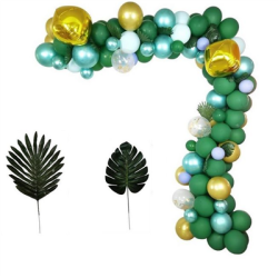 Girlanda balonowa 142 balony zielony zloty mięta-144134