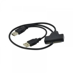 Adapter kabel usb HDD sata 2,5 7+15 pin 2usb 50cm-26856