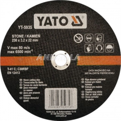 Tarcza do cięcia kamienia 230mm YATO YT-5935-27662