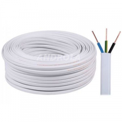 Kabel elektryczny YDYp 3x1,5 450/750V biały 1m-29221