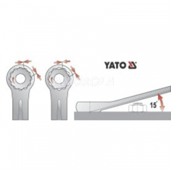 Klucze płasko-oczkowe kpl 17szt 8-32mm ETUI Yato-31129