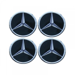 Naklejki na kołpaki emblemat Mercedes 60mm czar al-31236
