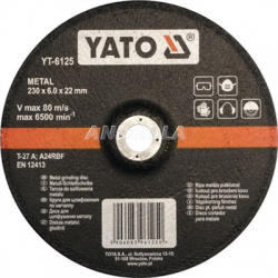 Tarcza do szlifowania metalu 230x6mm Yato YT-6125-31665
