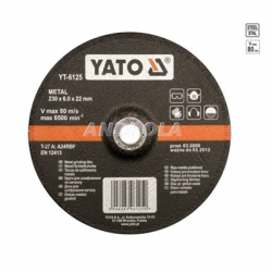 Tarcza do szlifowania metalu 230x8mm Yato YT-6127-31667