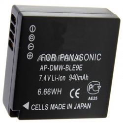 Bateria Panasonic DMW-BLE9E Lumix DMCGF3 940mAh -32173