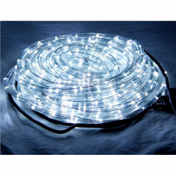 Wąż świetlny LED biały zimny lampki choinka zew20m-33681