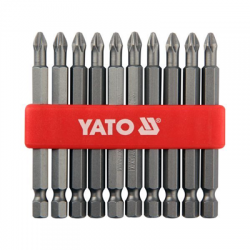 Końcówki wkrętakowe ph2x75mm S2 10szt Yato-35309