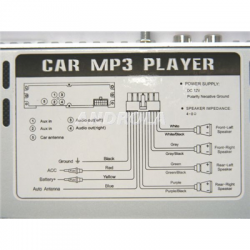 Radio samochodowe MP3 SD SDHC USB panel zdejmowany-36682