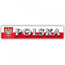 Naklejka Polska godło 20,5cmx4cm-36922