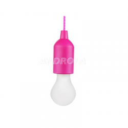 Lampka nocna LED bateryjna na sznurku różowa Orno-37784