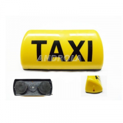 Kogut taxi żółty 12V lampa magnes 30x10x12cm-37916