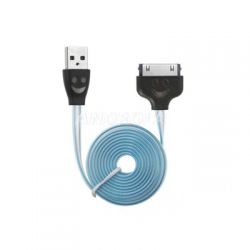 Kabel USB Apple iPhone 30pin 3G 4 4S świecący RGB-39349