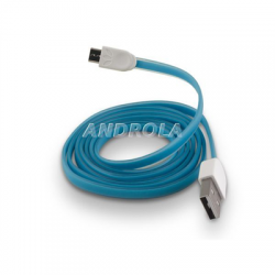 Kabel USB microUSB płaski 1m niebieski Forever-45005
