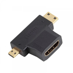 Adapter przejście HDMI - microHDMI + miniHDMI-47612