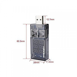 Tester USB woltomierz amperomierz KWS-10VA 2x USB-47641