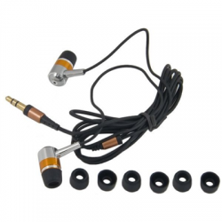 Słuchawki douszne Mega Bass Stereo 3,5mm czarne-50116