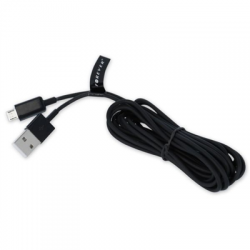 Kabel USB microUSB 3m czarny-50275