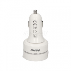 Ładowarka samochodowa USB 5V 2A zwijany kabel Orno-50784