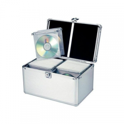 Kufer walizka na płyty 300 CD czarno-srebrny-51529